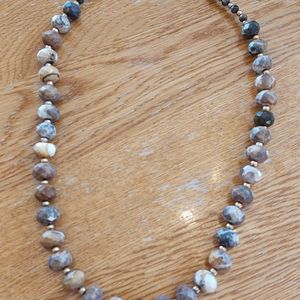 Natural stone necklace